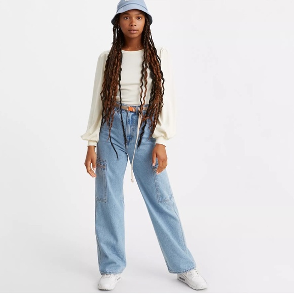 UTILITY HIGH LOOSE WOMEN'S JEANS - Picture 3 of 6